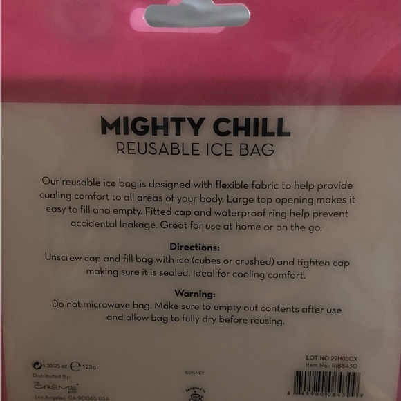 Crème Shop Mighty Chill Reusable Ice Bag - Pink - Picture 3 of 3